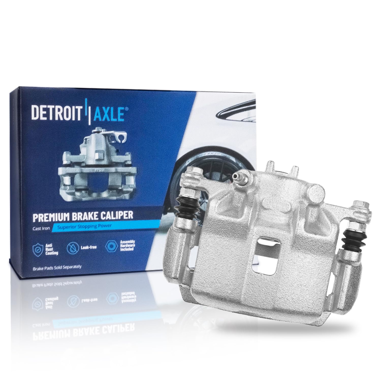 Detroit Axle - Front Left Brake Caliper for 2003 2004 2005 Honda Civic