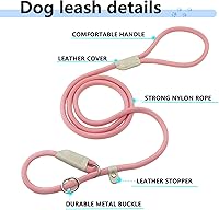 Vista 2 de Correas antideslizantes para perros, 3 piezas de correa antideslizante fuerte, correa deslizante de 5 pies para perro, correa ajustable