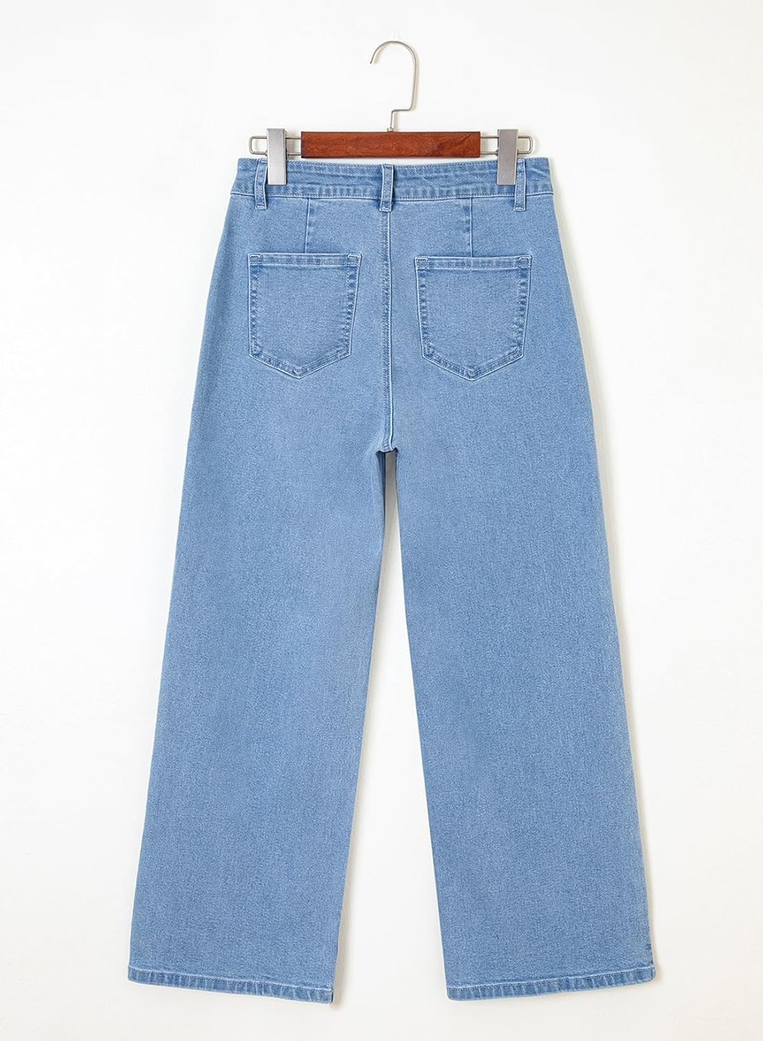 Astylish Womens High Waisted Jeans Stretchy Wide Leg Straight Trendy 2025 Summer Ankle Denim Pants - Image 6