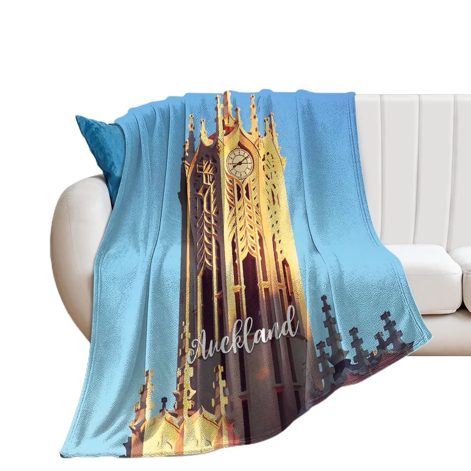 Couverture polaire en flanelle pour climatisation et chaise de voyage design urbain