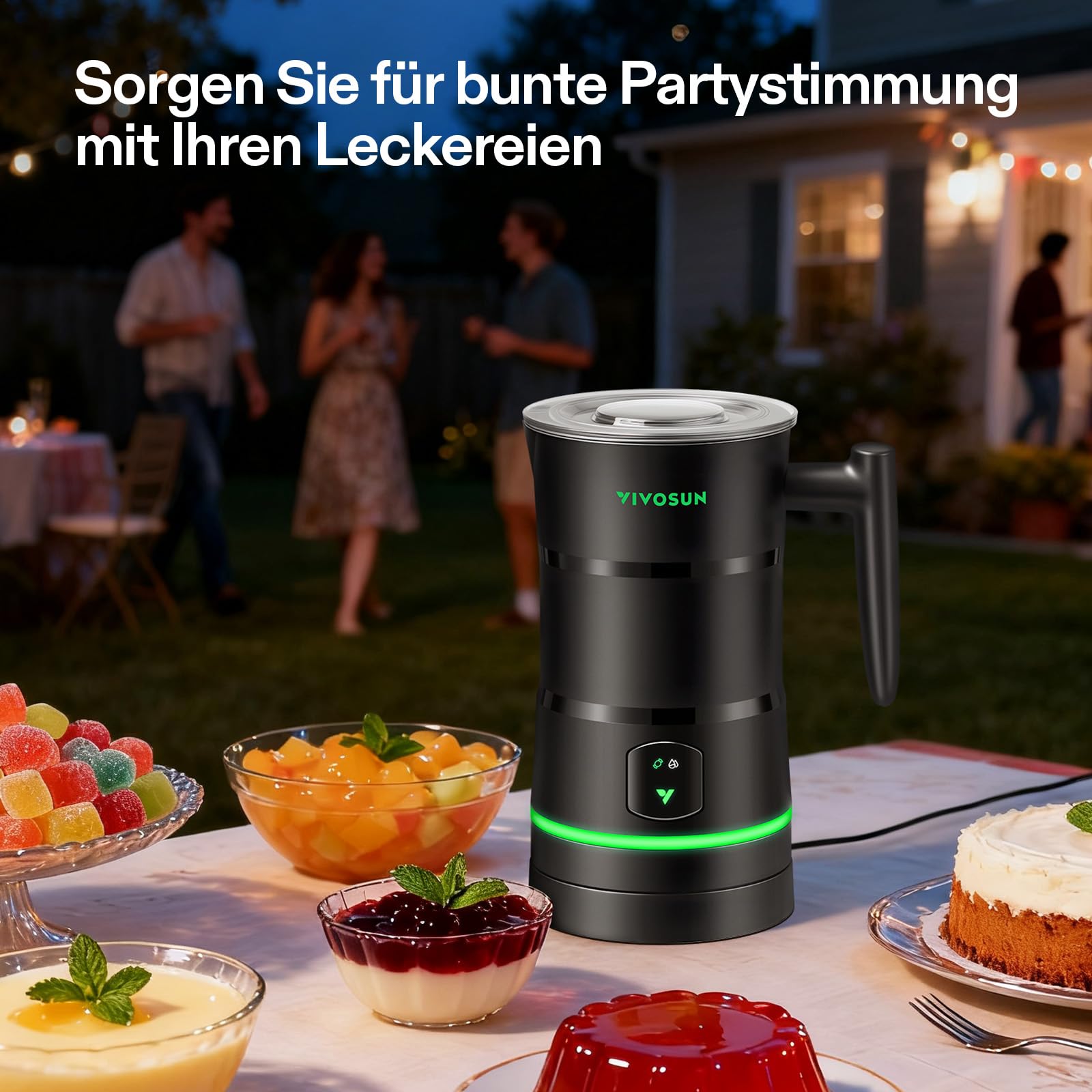 VIVOSUN Gummibärchen Maschine, Automatischer Candy Maker | Öl-infundierbarer Esswaren-Mixer mit Doppelrührwerk, Edelstahlbehälter & Silikonformen, für DIY Gummibärchen & Süßigkeiten