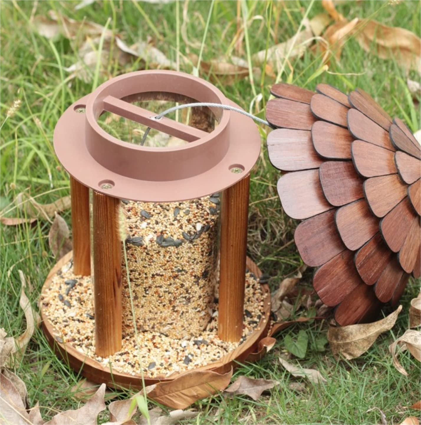 Vogelfutterhaus Im Freien Hängende Regendichte Zufuhr-Vogel-Haus-Garten-Dekorations-Vogel-Futterstation Bird Feeder
