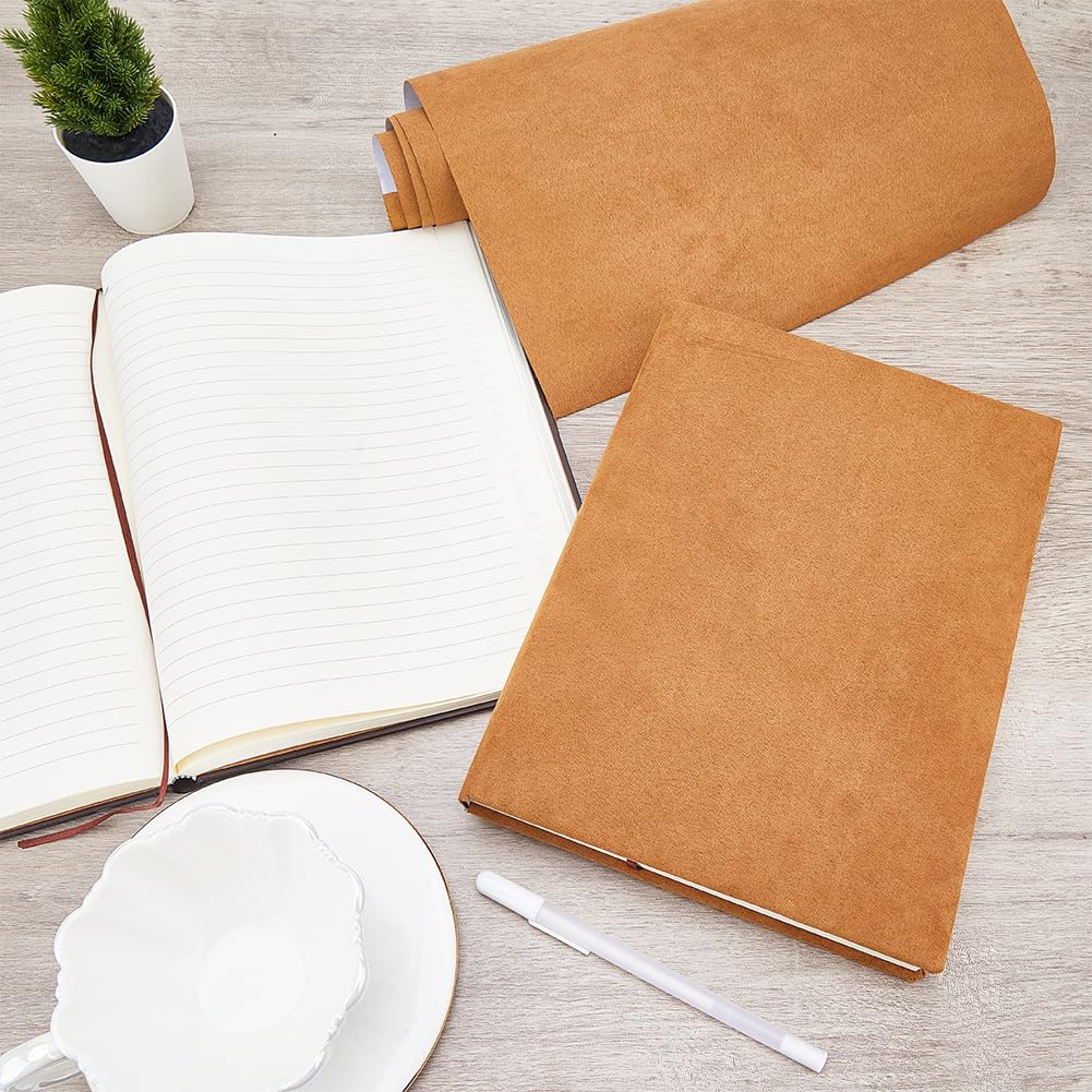 CRASPIRE 51 x 11.8 pollice Pelle Scamosciata Libro Panno per Rilegatura di Libri Copertina con Supporto In Carta Scrapbooking
