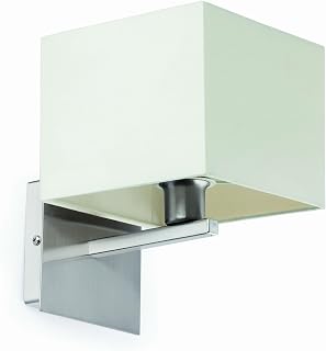 Faro Barcelona Thana 68533 – Pendelleuchte, 40 W, Stahl, mit Textilschirm, Weiß