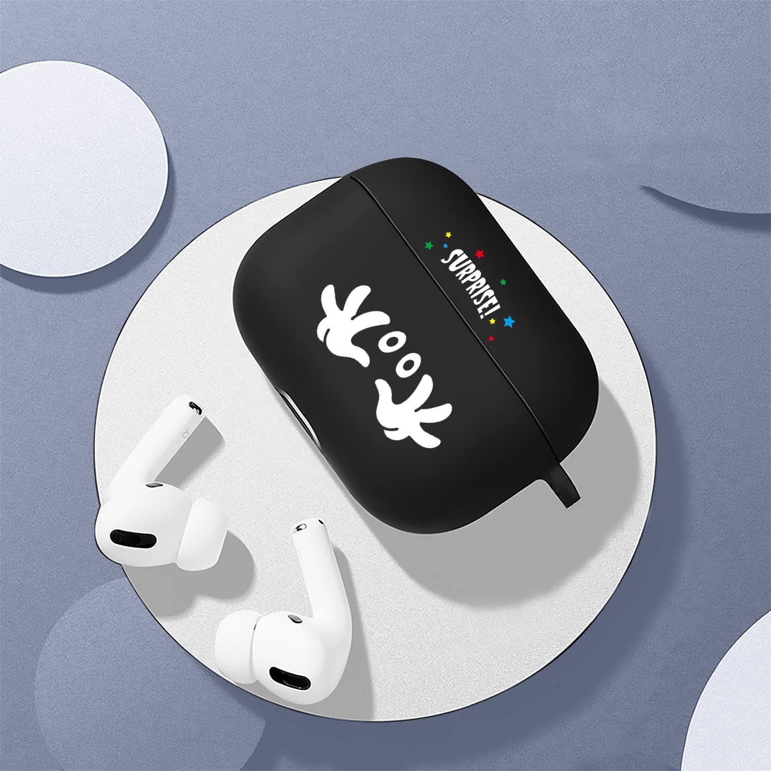 春夏新作モデル Airpods Proケース シリコンケース 19年10月発売用 充電ケース カバー エアーポッズプロケース 保護ケース キャラクター おしゃれ 可愛い 落下防止 耐衝撃 防水 防塵 カラビナ キーチェーン付き ワイヤレス充電対応 えあーぽっつ プロ ケース Surprise 春夏新作モデル Airpods Proケース シリコンケース 19年10月発売用 充電ケース カバー エアーポッズプロケース 保護ケース キャラクター おしゃれ 可愛い 落下防止 耐衝撃 防水 防塵 カラビナ キーチェーン付き ワイヤレス充電対応 えあーぽっつ プロ ケース Surprise