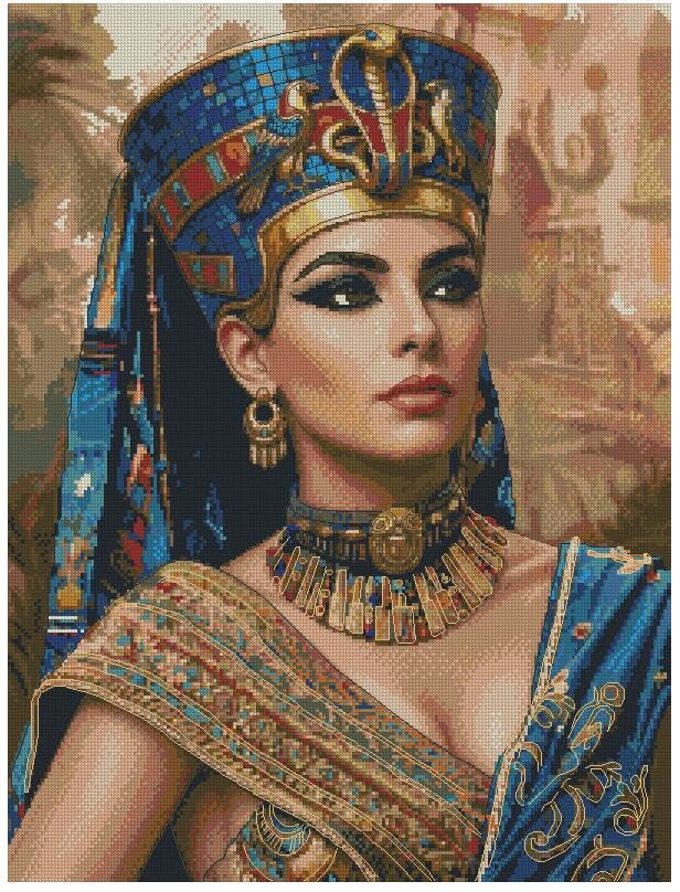 Kit point de croix Cléopâtre Egypt Dream en coton de qualité supérieure pour brodeurs