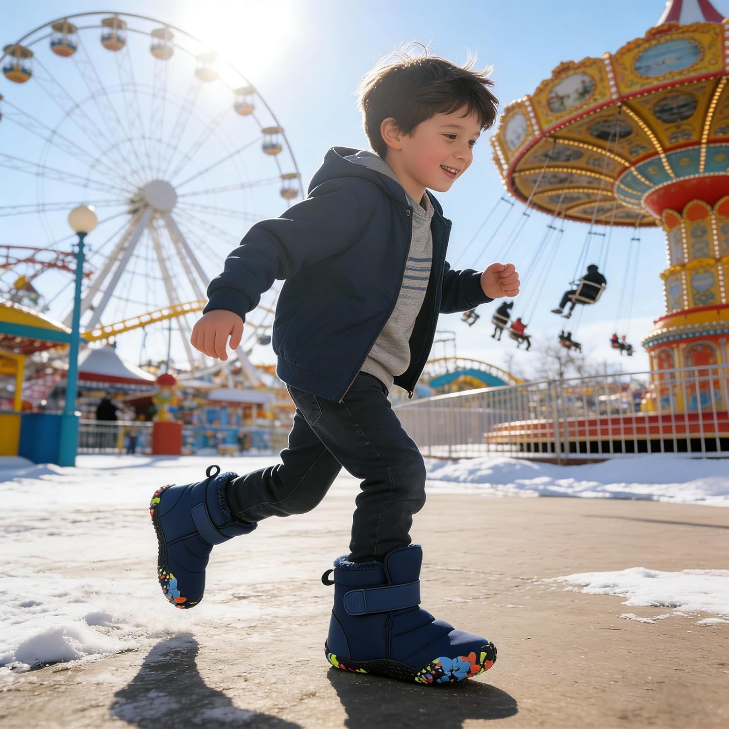 Barefoot Winter Boots for Kids Snow Boots