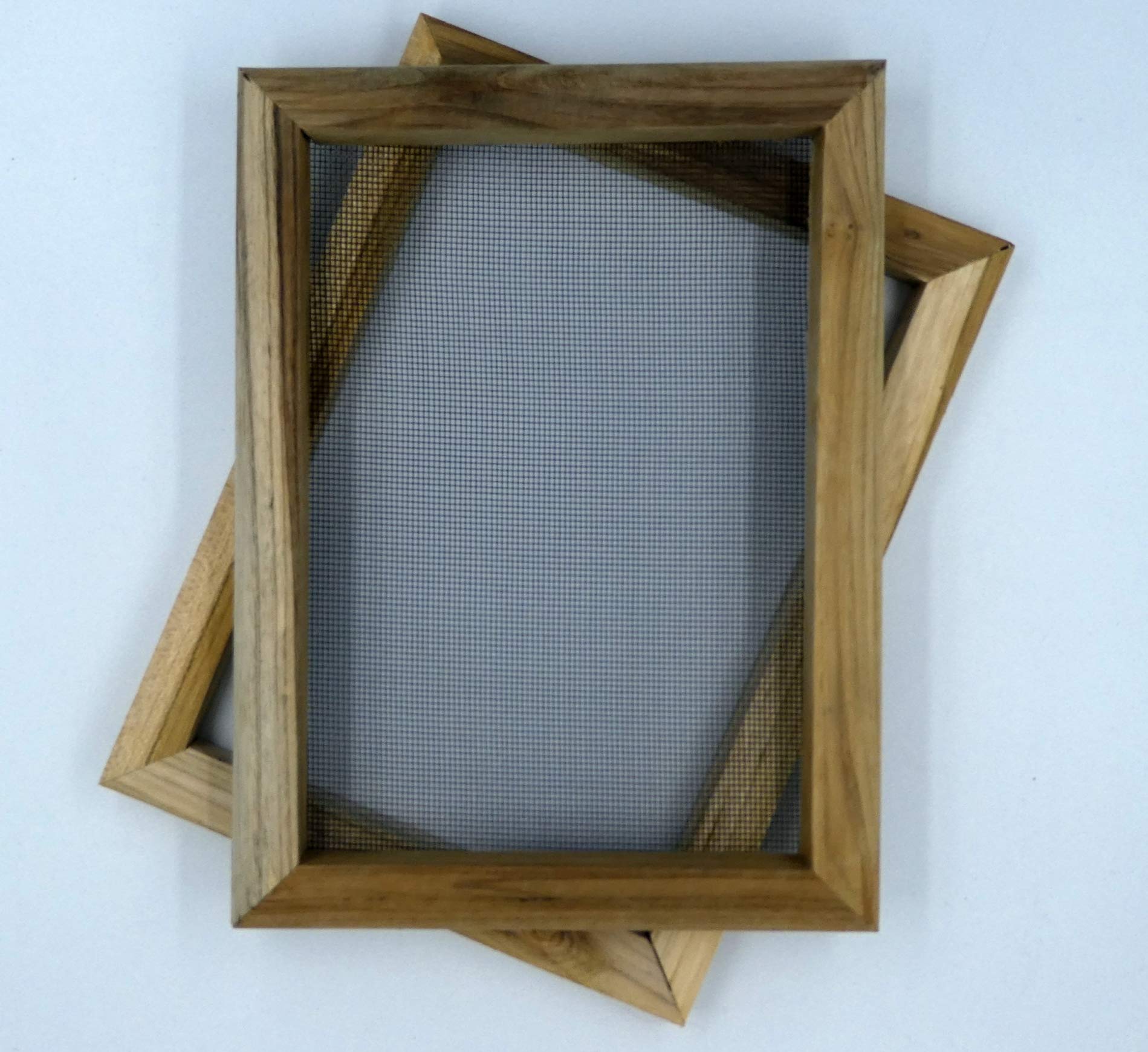 tribal paper bhutanpaperarts Paper Scoop Frame, Paper Making Frame, A5, Natural, Acacia, Writing Paper, Handmade, Recyclable