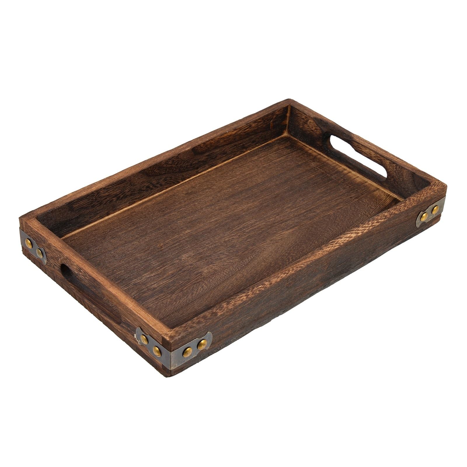 JINGYAN Breakfast Trays Tray Serving Plate Food Storage Decorative Fruit Platter Tea Trays Coffee Breakfast Snack Table