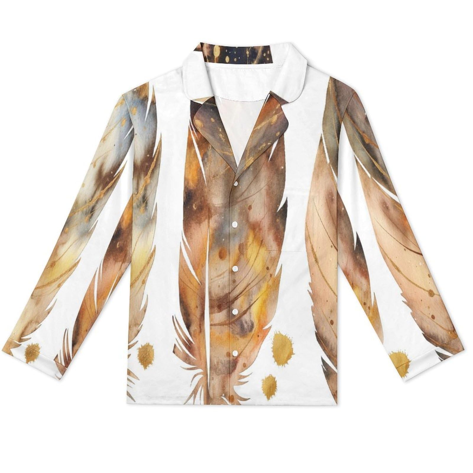 OLEETS Completo Pigiama da Uomo 2 Pezzi - Modelli Astratti Pigiama Invernale Casual Morbido da Notte Completo con Top E Pantaloni A Maniche Lunghe 2 Pezzi Pigiama Largo