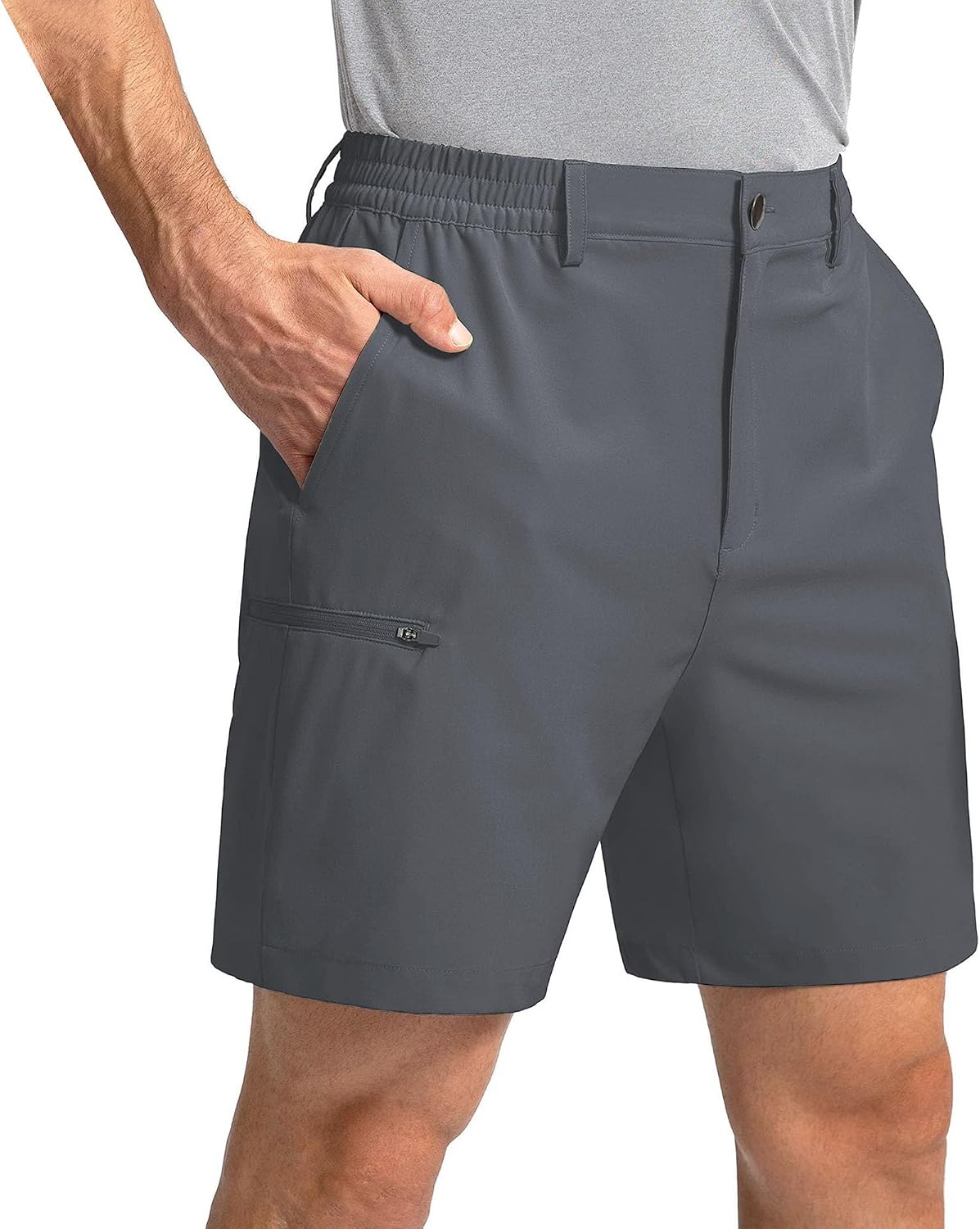 Maiyifu-GJ Men's Casual Lightweight Hiking Cargo Shorts Quick-Drying Breathable Athletic Shorts Summer Running Short Pants