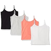 Amazon Essentials Canottiera da Donna Slim Fit, Confezione da 4