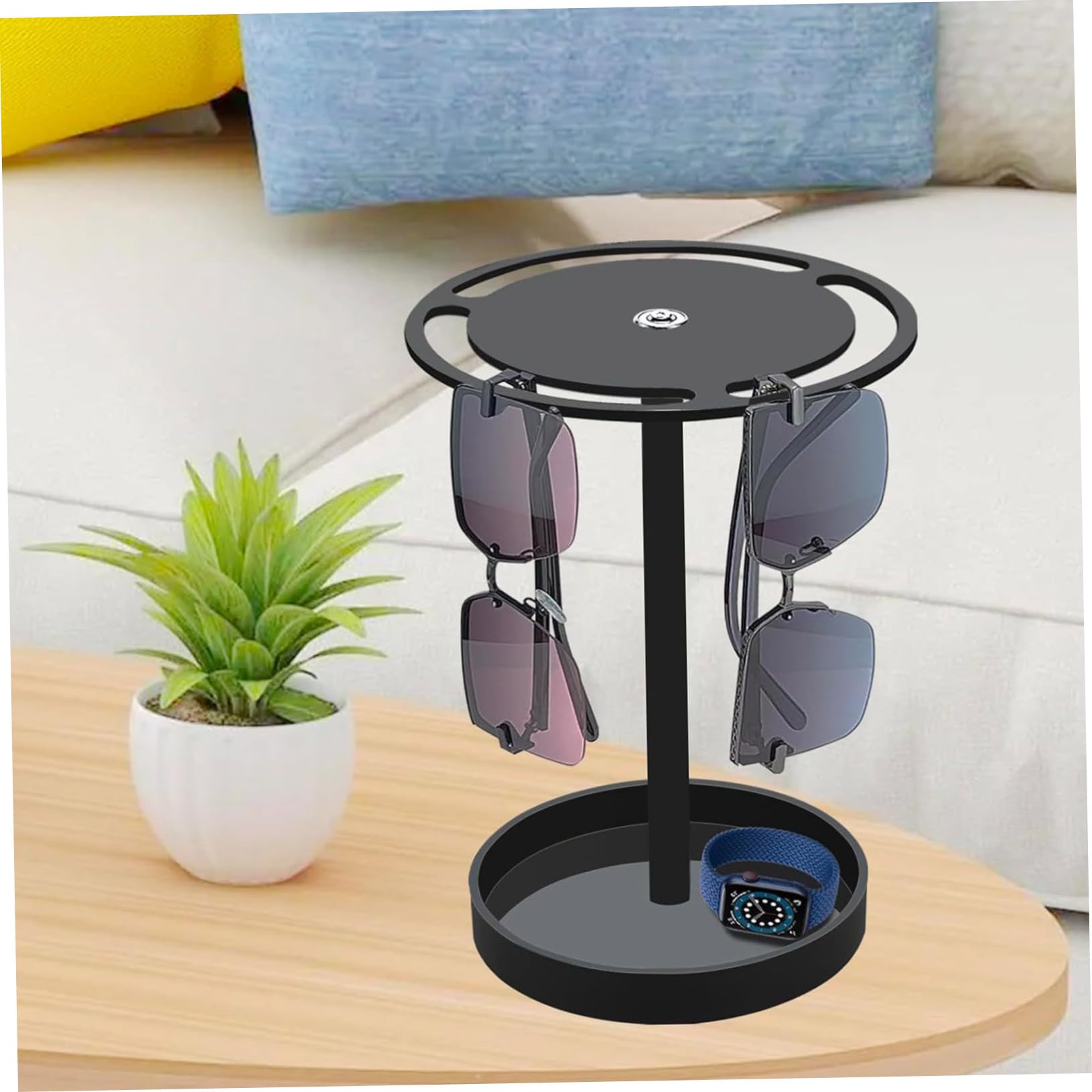 Drehbarer Brillenhalter-ständer Sonnenbrillen-aufbewahrungssystem Brillen-präsentationsregal Mit Stabiler Basis Kompaktes Design Für Schreibtisch Und Home-use