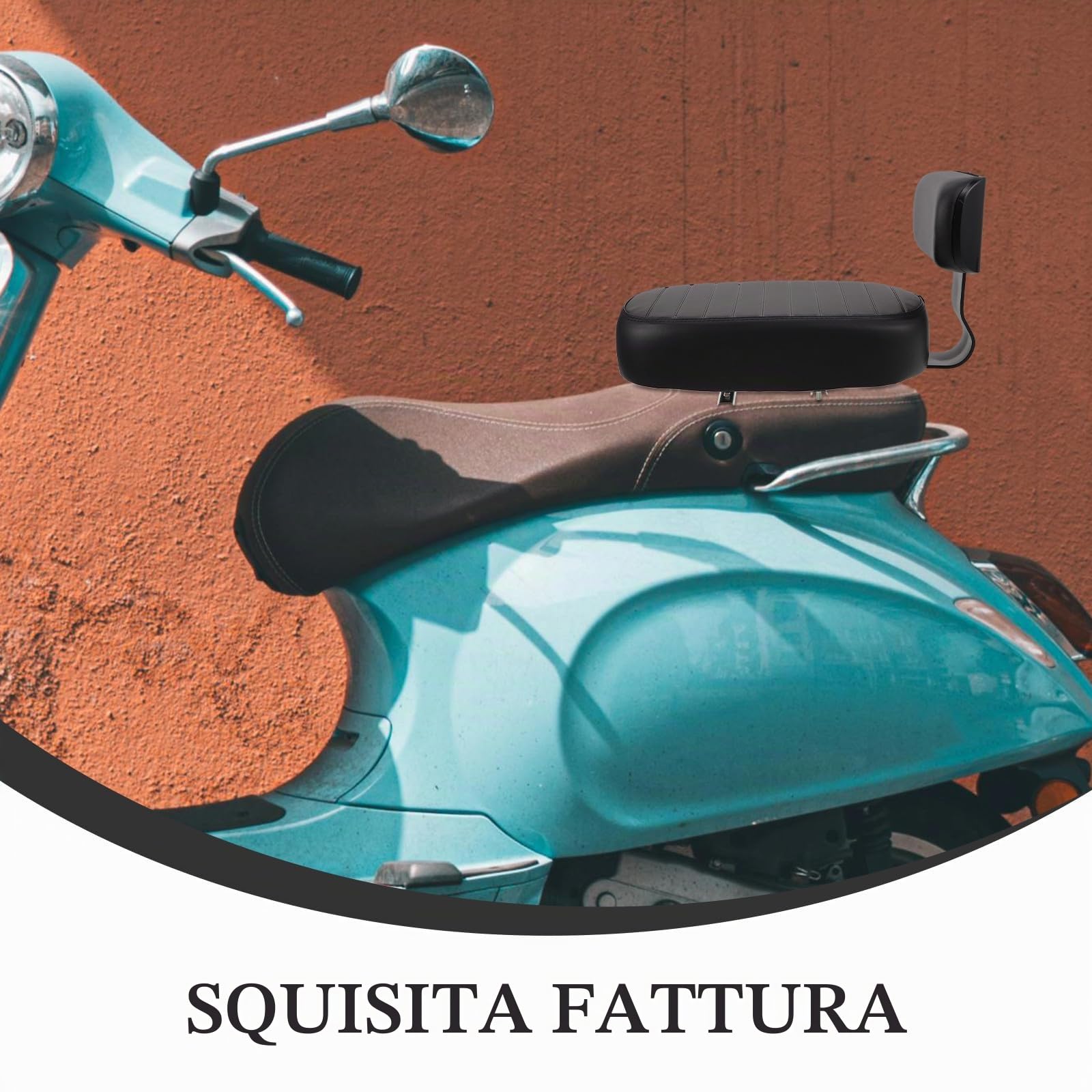 Veemoon Cuscino per Bici Elettrica Seggio Posteriore per Ragazzi, Schienale Robusto, Struttura Super Morbida e Spessa, Installazione Rapida per Ciclismo su Strada