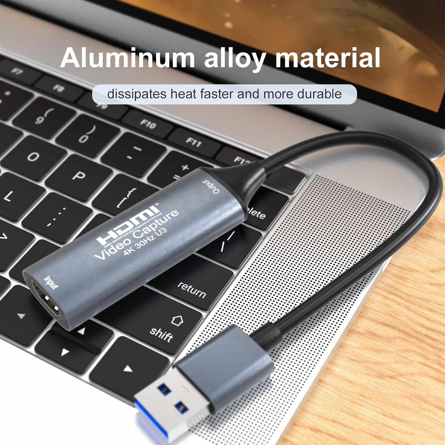 4K 30FPS HDMI Video Capture Card,Video Recording Card HDMI USB 3.0 for Gaming Live Streaming TV Recorder, for Windows Android Mac OS System VLC,OBS,Amcap,PS5,Switch,Xbox