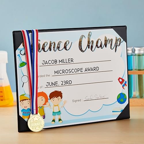 Miniatura 3 de Juvale Medallas de oro para premios y trofeos – 1.5 pulgadas de diámetro, cinta de 15.3 pulgadas, paquete de 24 – Medallas de oro para niños y