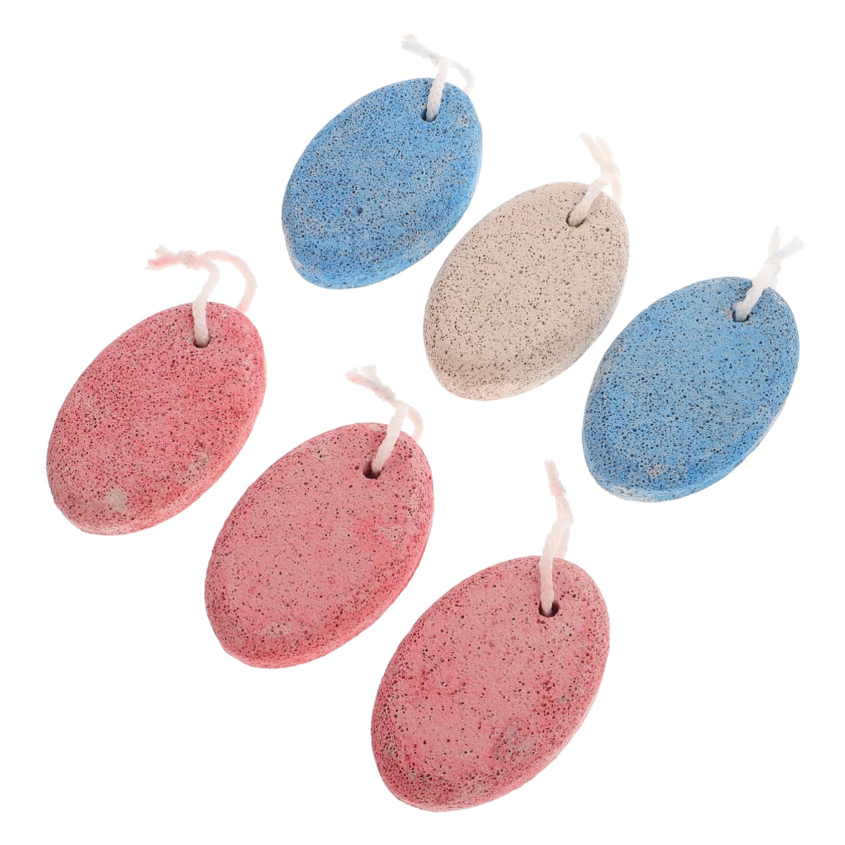 Beatifufu Pumice Stone Foot Scrubber 6 Pack Natural Pumice Stone for Feet and Hands Dead Skin Remover