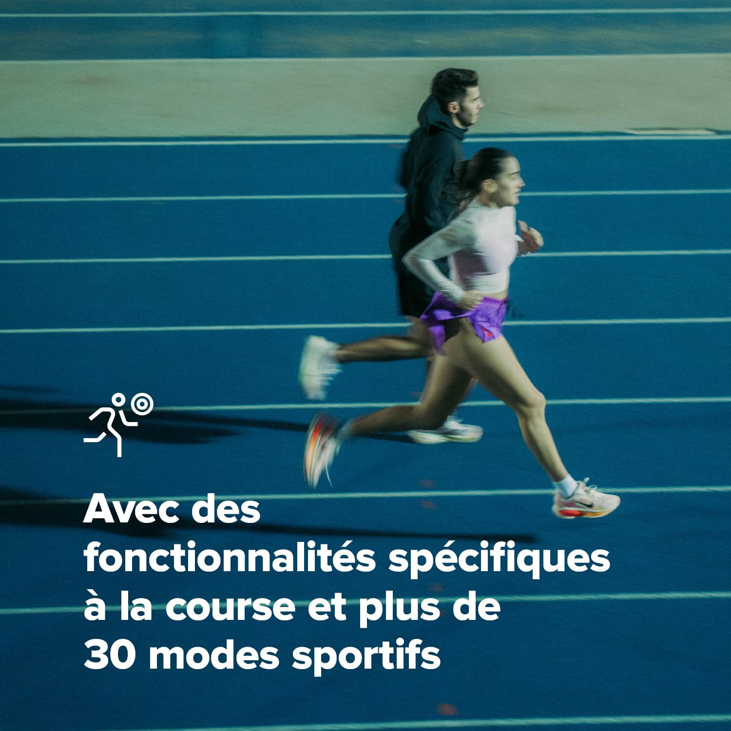 SUUNTO Run Montre de Running Femme Homme, 1,32" Écran Tactile AMOLED, Multisports, Tracker d'Activités, GPS Bi-Band, Suivi Fréquence Cardiaque/Sommeil, Course à Pied, 12 Jours d'Autonomie, Musique