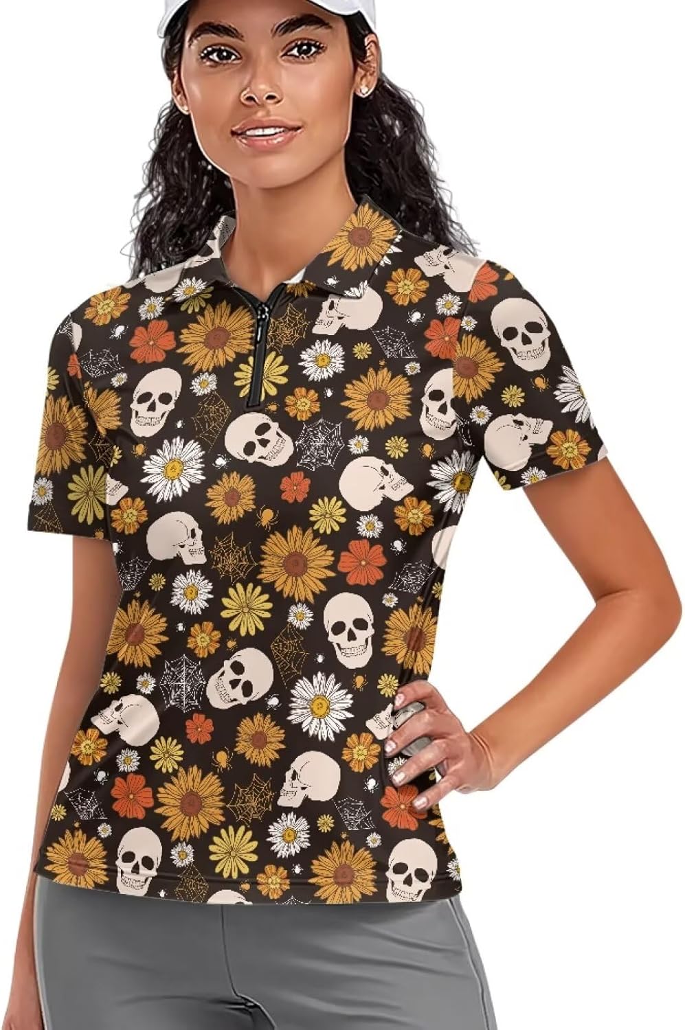 Short Sleeve Golf Shirts for Women Lightweight Moisture Wicking Tennis Shirts Workout Athletic Pullover Tops XS-2XL