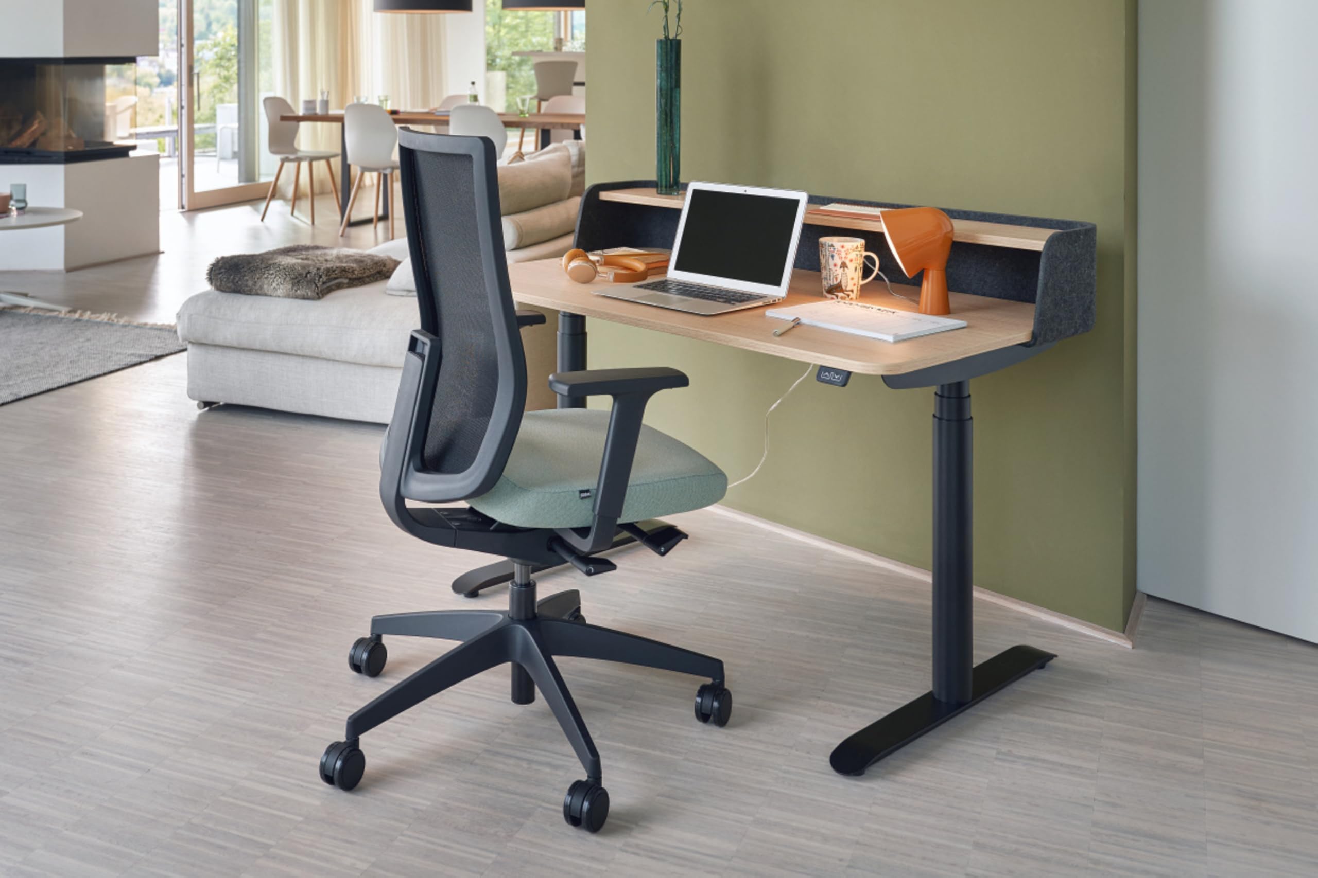 Sedus, Se:do PRO Light 2, sedia da ufficio ergonomica, membrana a rete, petrolio, regolabile in altezza
