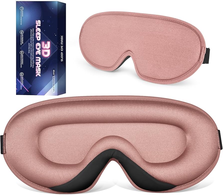 Mascherina Per Dormire 3D Oscurante – Memory Foam, Zero Pressione, Con Custodia Da Viaggio