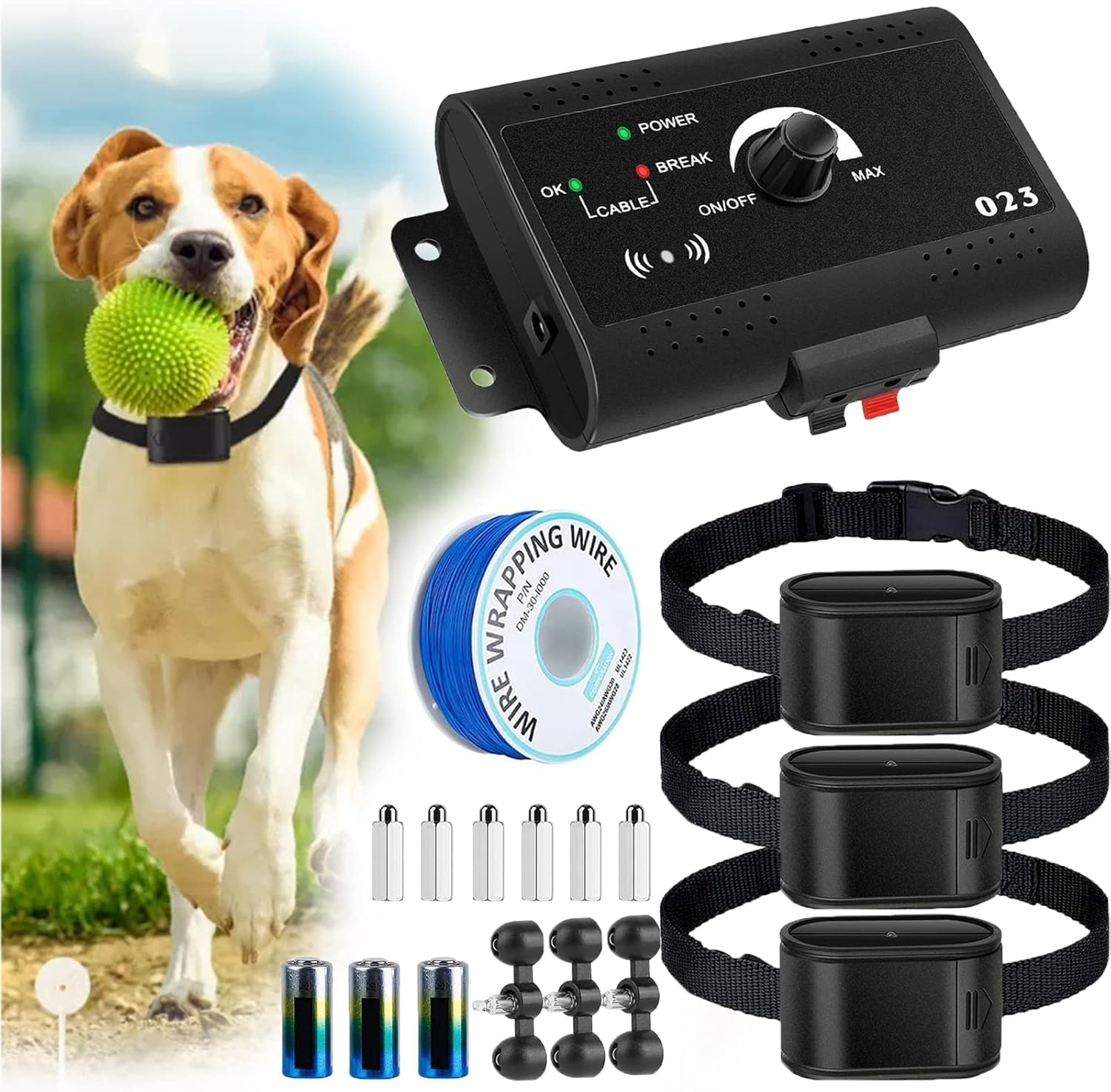 HEXIEDEN Electric Dog Fence,Aboveground/Underground Pet