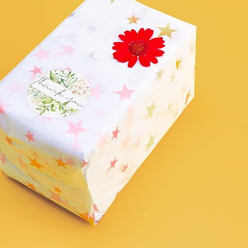 Miniatura 3 de MR FIVE 120 hojas de papel de seda metálico de estrellas a granel, 20 x 28 pulgadas, 6 colores de papel de seda para bolsas de regalo, embalaje,