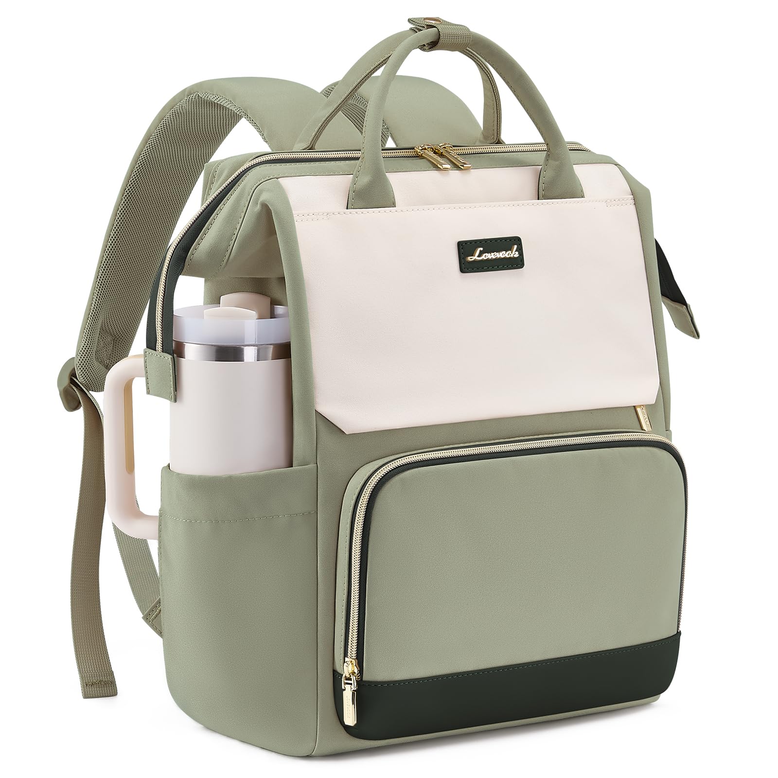 LOVEVOOK Laptop Rucksack Damen Groß, 17,3 Zoll Schulrucksack Wasserdicht Schultasche Teenager Travel Backpack Women Elegant, City Tagesrucksäcke Reiserucksack Lehrertasche Arbeitstasche Daypack