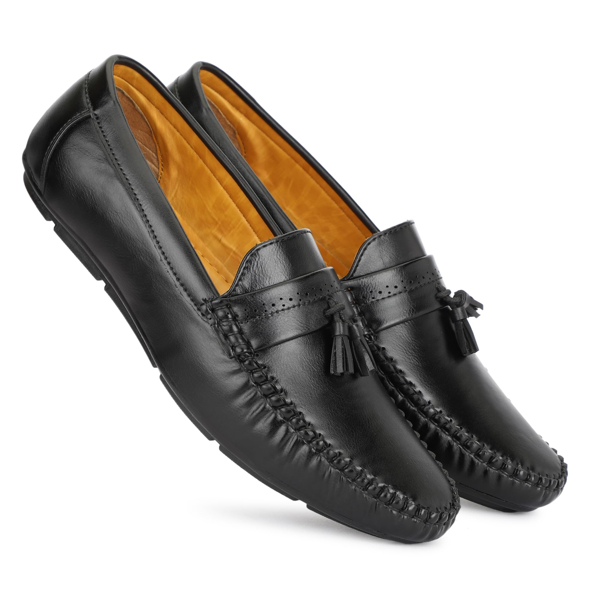 GAUTAMFIT Men's Stylish & Comfortable with Soft Cushioned Insole | Hand-Stitched Design for Trendy | Loafer for Men-picture-17