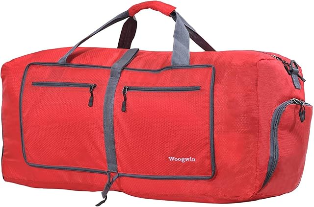 ehsbuy 60L Foldable Travel Duffle Bags for Men Women Large Holdall Bag Waterproof Overnight Weekend Bags for Gym Luggage