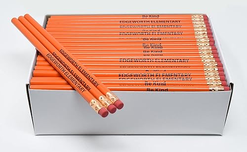 Pencil Guy Lápices redondos impresos personalizados promocionales.-1000 por caja