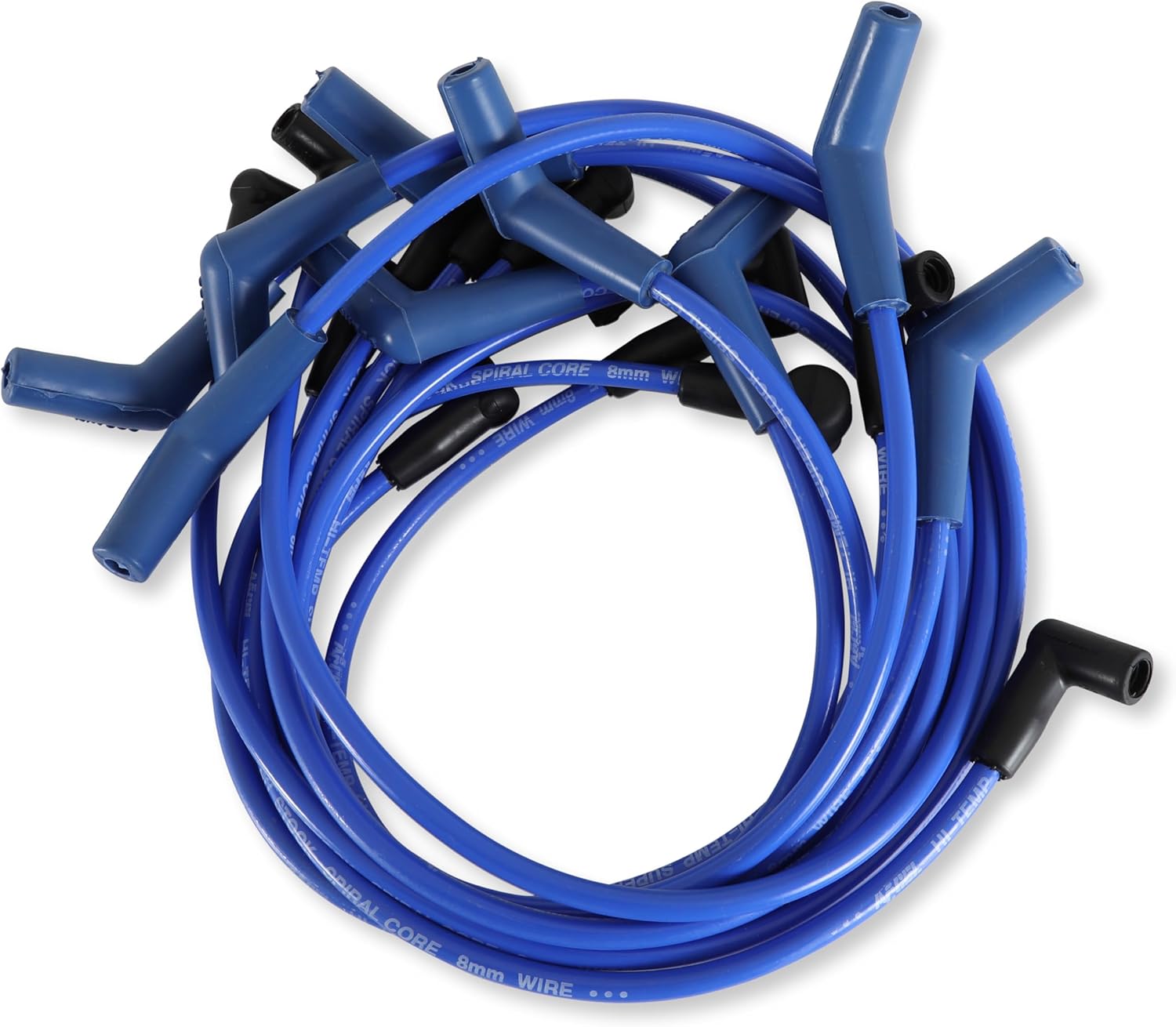 ACCEL 5056B 8mm Super Stock Spiral Custom Spark Plug Wire Set Blue