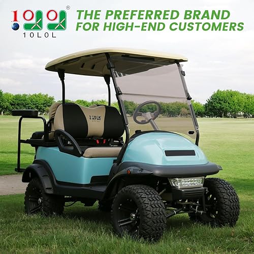 Miniatura 10 de 10L0L Club Car Precedent - Parabrisas para carrito de golf para modelos 2004-UP, plegable, compatible con gas o eléctrico (04-21), 37.5 pulgadas de