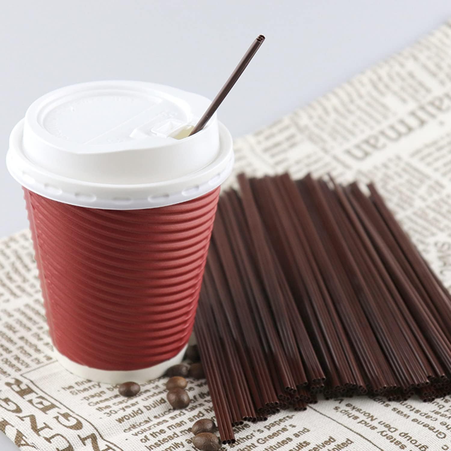 GOODTAKE Coffee Stirrer Straw 6.7 Inch, Disposable coffee
