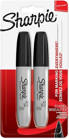 Sharpie Kalıcı Marker Chisel Kesik Uç Siyah 2'li Bls