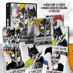 Coleção DC Comics - Box com 3 Livros + Pôster + Marcadores