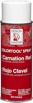 Design Master Colortool Floral Spray Paint 12 Ounces Carnation Red