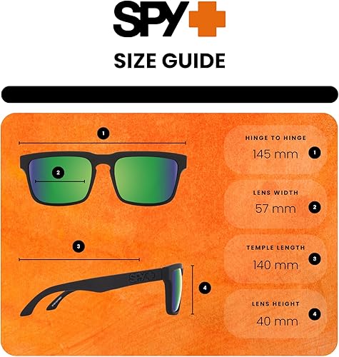 Miniatura 9 de SPY Gafas de sol cuadradas Helm para hombre y mujer + paquete con kit de gafas de diseñador iWear
