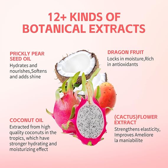 Cactus Fruit 3-In-1 Styling Cream - Hair Serum, Makes Soft and Nourishes Weightless, Reduces Tangles and Static Charging, for All Hair Types, 150ml