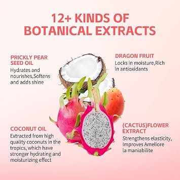 Cactus Fruit 3-In-1 Styling Cream - Hair Serum, Makes Soft and Nourishes Weightless, Reduces Tangles and Static Charging, for All Hair Types, 150ml