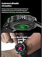 Vista 7 de Reloj inteligente K52 para hombre, reloj deportivo Bluetooth al aire libre, monitor de sueño HD de 1.39 pulgadas para Android iOS, con podómetro