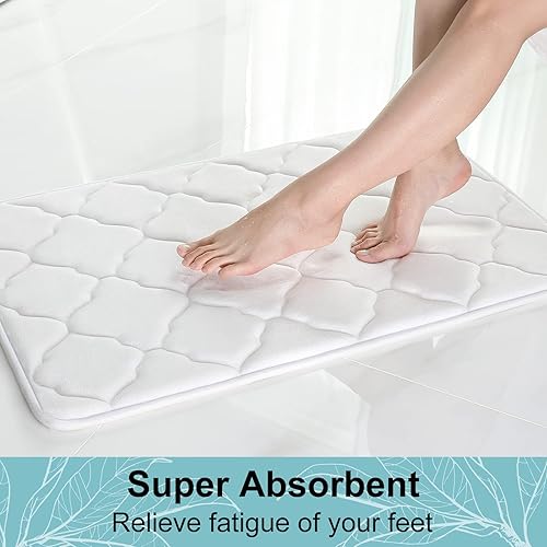 Miniatura 6 de Olanly - Alfombra de baño de espuma viscoelástica, ultra suave, antideslizante y absorbente, lavable a máquina, cómoda, gruesa alfombra de baño para