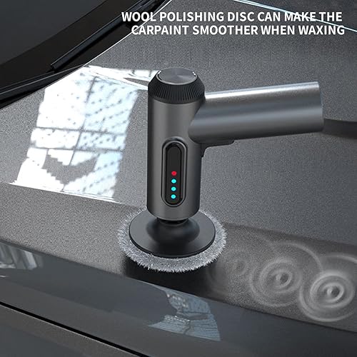 Miniatura 8 de ERYUE Pulidoras, Máquina de pulir inalámbrica del coche, Inalámbrico Buffer Pulidor Kit de Carga USB Pantalla Digital para el Hogar del Coche
