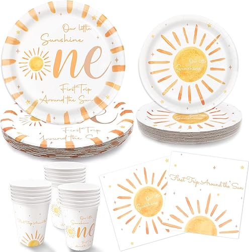 Oigco Suministros de fiesta de Navidad, suministros de fiesta de Papá Noel, juego de vajilla para fiesta, incluye platos de papel de Navidad, vasos,