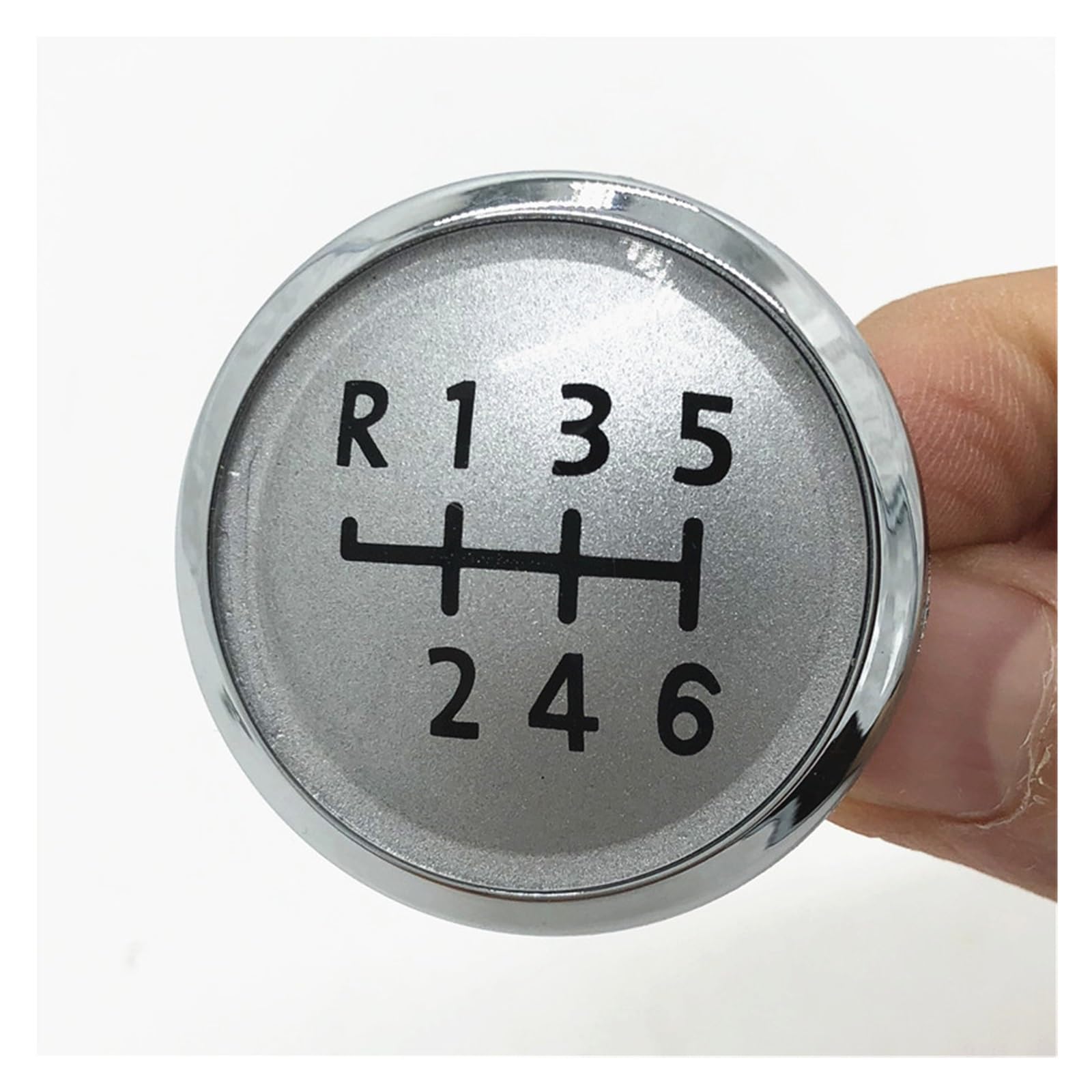 Glblpexelr 6 Speed Silver Cap For Vw Transporter T5 T5 1 T6 Gp 2003-2019 Gear Shifter Knob Style