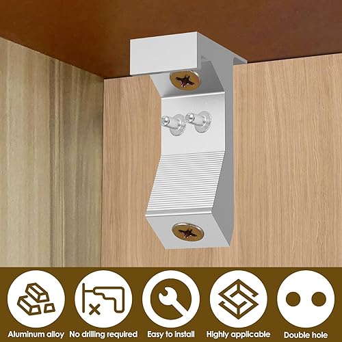 Miniatura 7 de Kit de reparación de suelo chirriante de 30 piezas, herramienta de reparación de piso de alta calidad, kit de tornillos de aleación de aluminio para