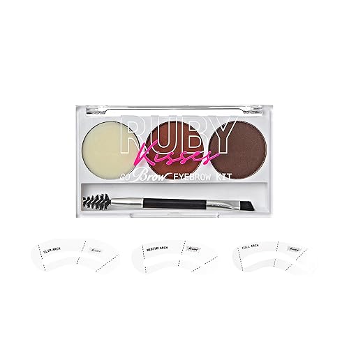 Miniatura 8 de Ruby Kisses Kit de cejas Go Brow RBKT02 (marrón oscuro)