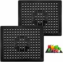 2 Tappetini Lavello Silicone 31.4x26cm - Antiscivolo, Tagliabile, Per Cucina E Bagno - Foto 8