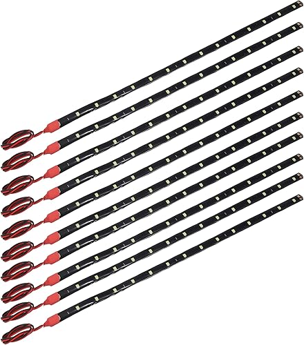X AUTOHAUX Tira de luces LED universales de 12 V, flexible, impermeable, para coches, motocicletas, luz blanca
