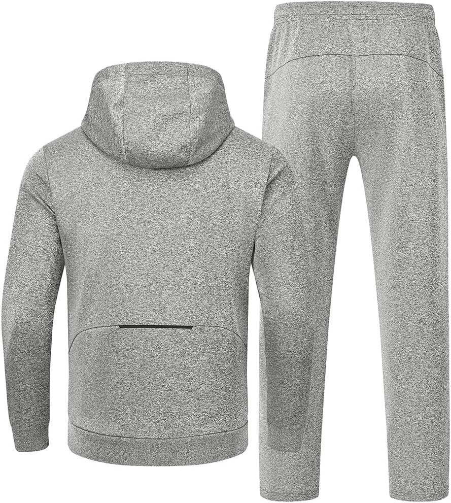 Gopune Men's Tracksuit 2 Pieces Set Hoodie Sweatsuits Full Zip Athletic Jogging Suits Long Sleeve Casual Sports Outfits - Image 2